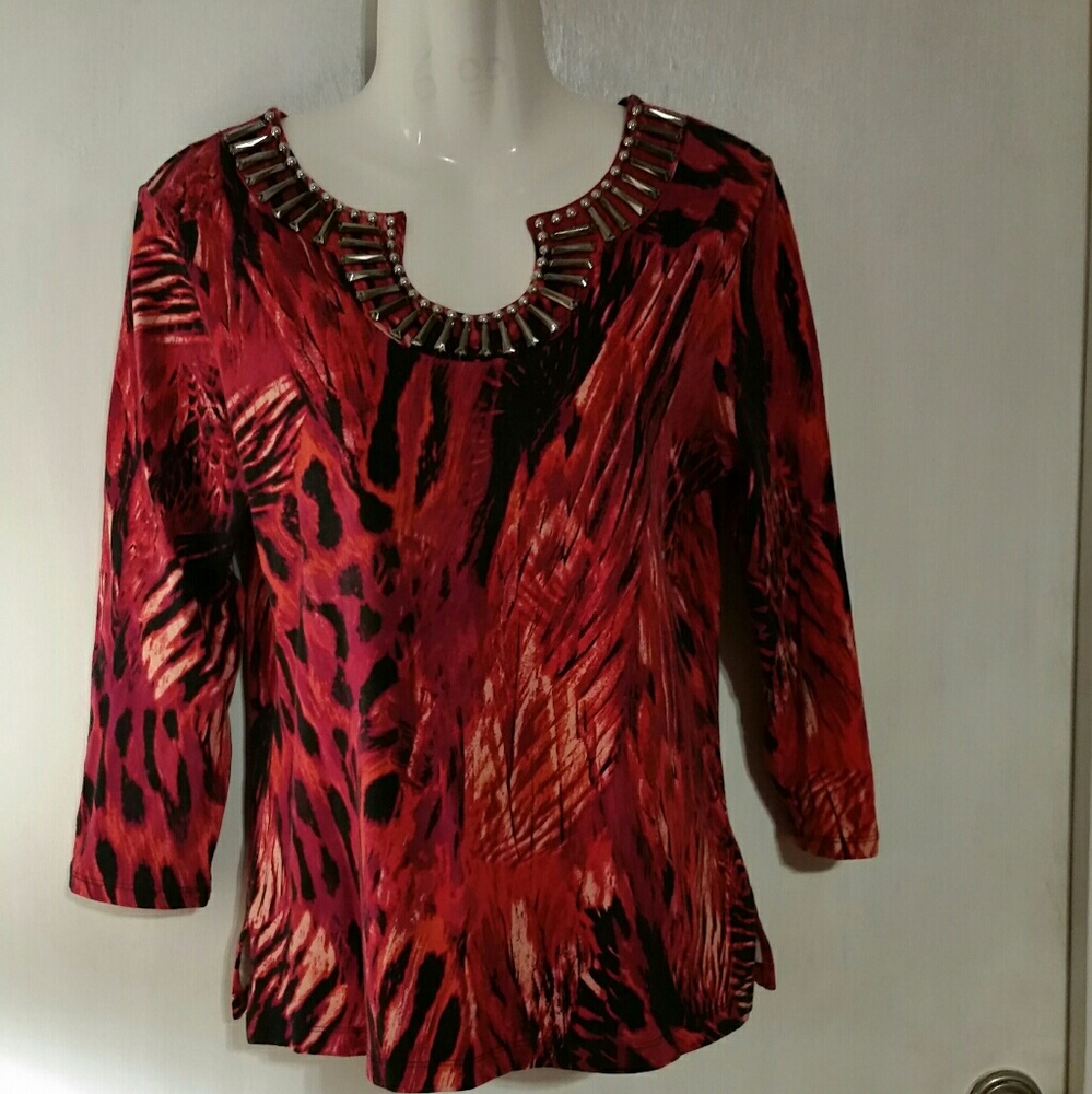 Beautiful Ruby Rd. Blouse - Size Med.
